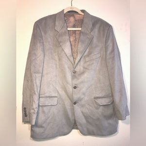 Joseph & Feiss International Men’s Grey Suede Blazer Jacket XL